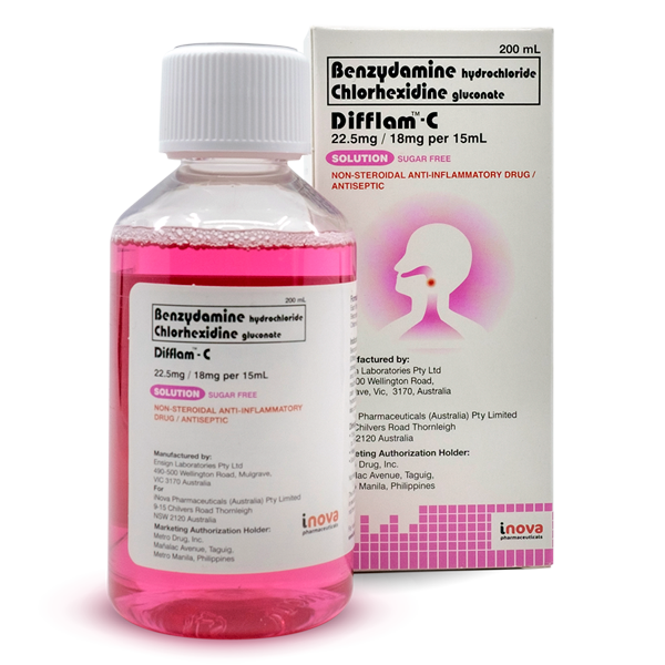 Difflam-C Anti-Inflammatory Antiseptic Gargle Solution