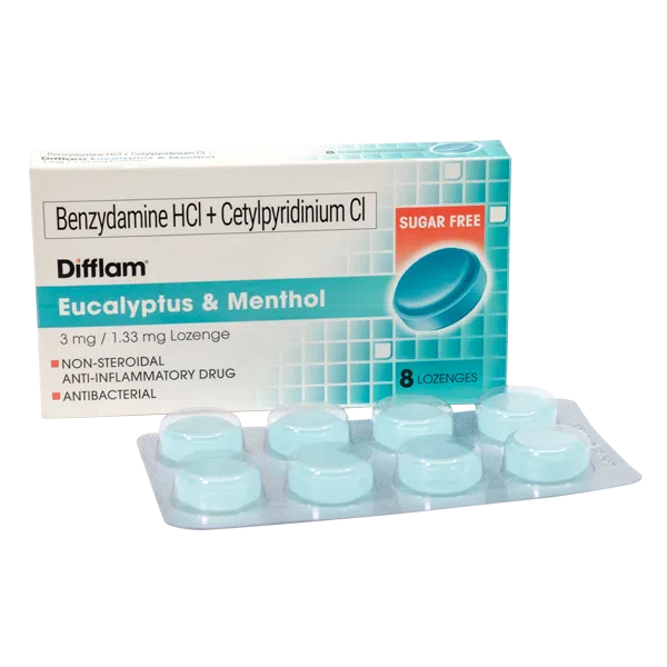 Difflam Anti-inflammatory & Antiseptic Lozenges - Eucalyptus & Menthol